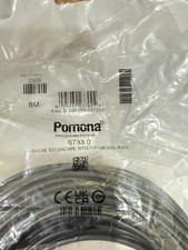 NEW* POMONA 6733-0 SILICONE TEST LEAD WIRE 50 FEET BLACK 18 AWG