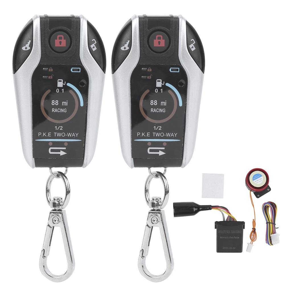 2 Way Alarm System Universal ABS Motorcycle Anti?Theft Remote Control for Sec...