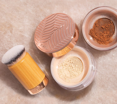 tarte Set - 1 Blur Brush + 2 Amazonion Clay Gem Powder Foundation 12N Fair Neutr