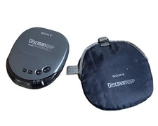 Sony Discman D-240 ESP Mega Bass Shock Protection, Black/Grey - With Case
