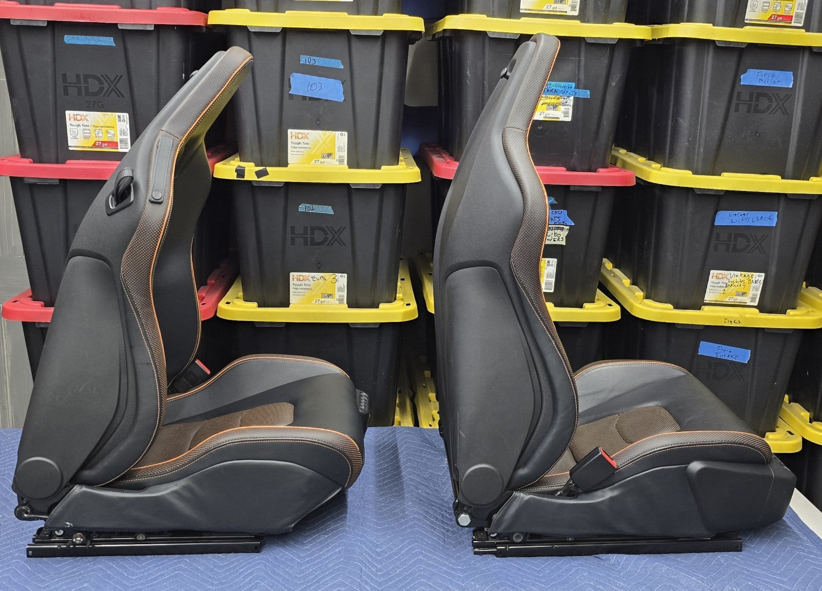 MCLAREN 650S RECARO SEATS PAIR POWER LEATHER PERFORATED 540S 570S MP4-12 44