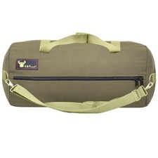 Waxed Canvas Military Duffle Bag, 24-In, Olive