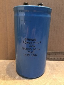 Sprague Powerlytic 36DX 100000-30 DC 7643L Capacitor