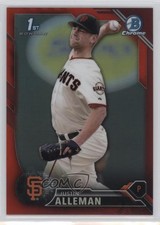 2016 Bowman Draft Chrome Picks Red Refractor 1/5 Justin Alleman #BDC-71 1u0