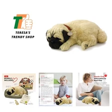 Realistic Huggable Pug Puppy - Battery-Operated Interactive Pet for All Ages