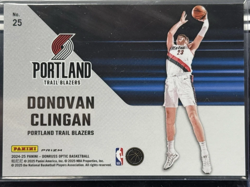 2024-25 Donruss Optic DONOVAN CLINGAN Phazes SSP Case Hit RC🔥🔥🔥 BONUS CARDS - Image 3 of 3