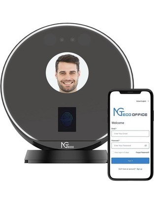 NGTeco Time Clock Cloud-Based, Face & Fingerprint Attendance Time Clocks