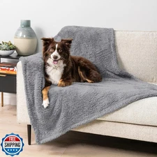 PetAmi Fluffy Waterproof Dog Blanket for Medium Large Dogs, Soft 