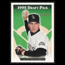 Mark Thompson Rookie #419 1993 Topps Gold Colorado Rockies Baseball Card MLB NM. rookie card picture