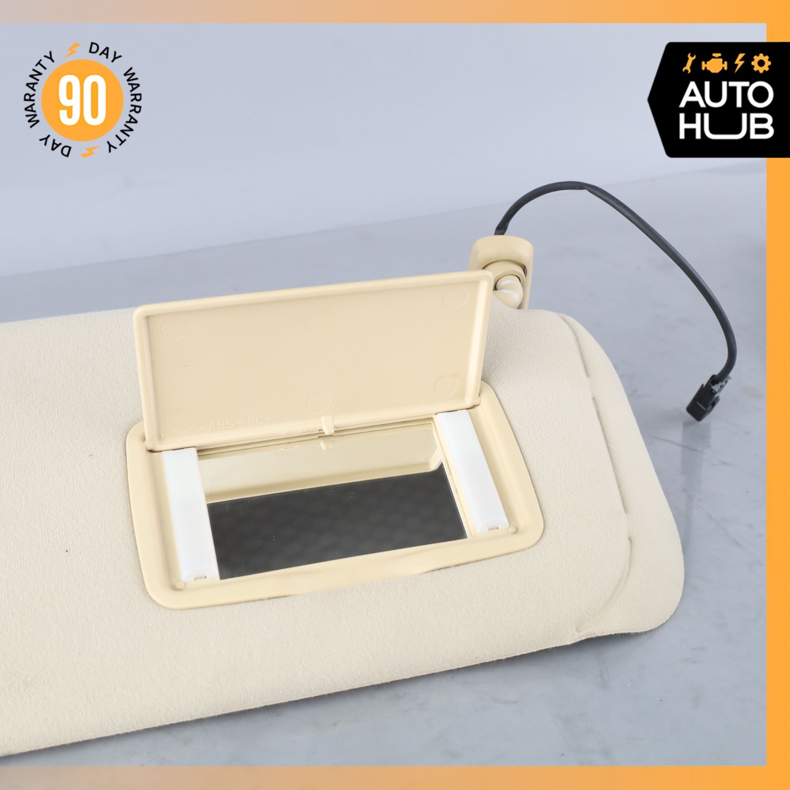 03-18 Maserati GranTurismo M145 Coupe Right Side Sun Visor Shade Beige OEM 47k