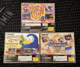 Lot 3 Sega Saturn Parodius Deluxe Pack Sexy Jikkyou NTSC-J From Japan