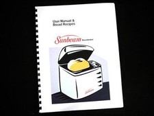 Sunbeam Oster Bread Maker Machine Directions Instruction Manuals Recipes Various