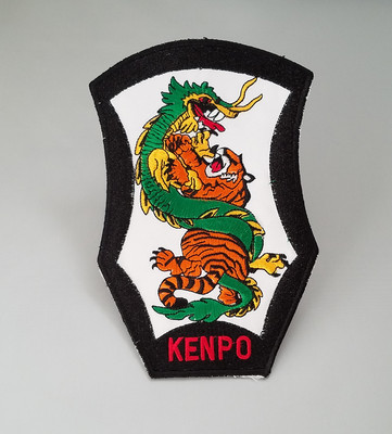 Kenpo Tiger Dragon Martial Arts Patch - 6.5'' P1187