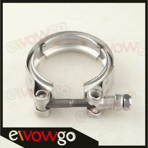 1.75" Self Aligning Male/Female V-Band Vband Clamp CNC Stainles Steel Flange Kit - Picture 4 of 9