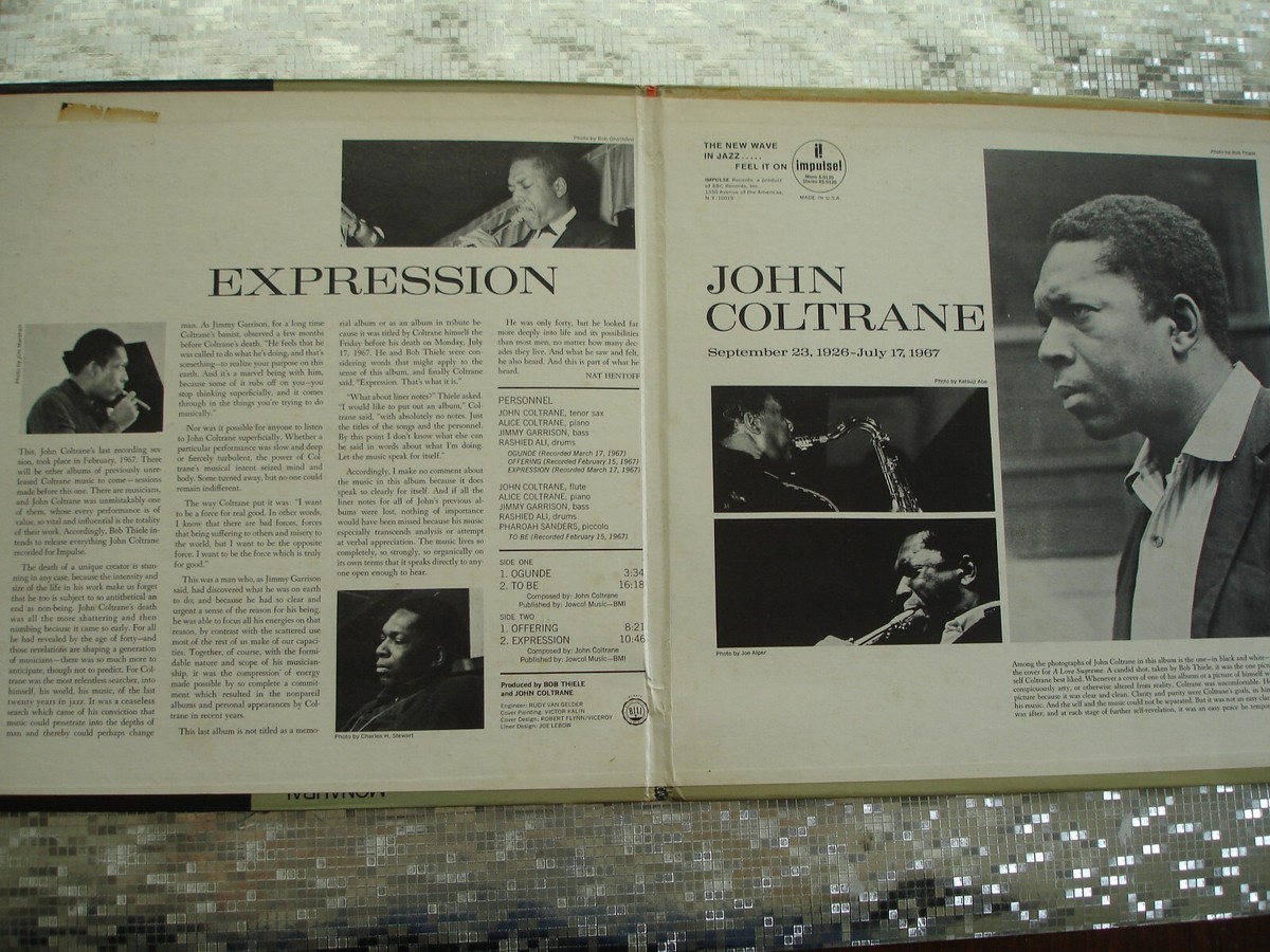 John Coltrane ~ Expression ~ Vintage LP Impulse! – AS-9120