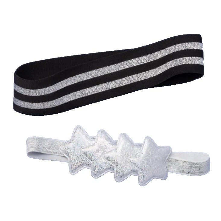Silver Black Hair Accessories for Girls