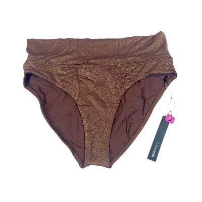 Max Swim Sydney Cocoa Shimmer Hipster Bottom $78