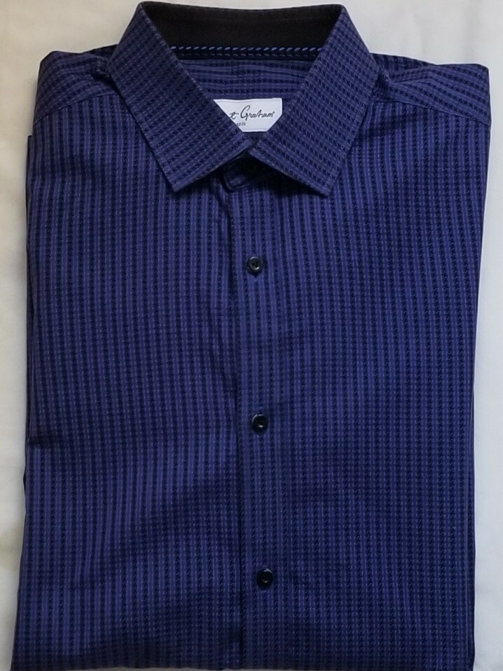ROBERT GRAHAM Collared Button Down Shirt Stripped… - image 1