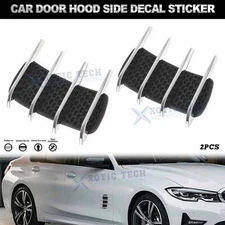 Auto Custom Door Hood Fender Vent Side Intake Air Flow Net Grille Trim Cover