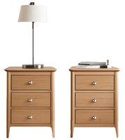 Oakcroft Set of 2 Modern Large bedside Cabinets, Bedside Units, Bedside Tables