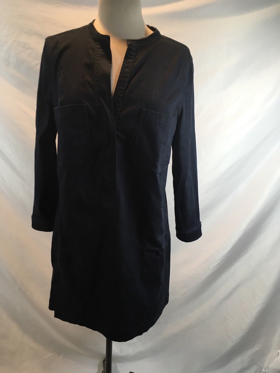 vince denim shirt dress Vince Denim Short Sleeve Shirt Dress