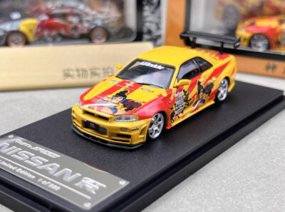 Fast & Speed 1/64 ニッサン 日産 GTR R34 スーキー FS 1:64 Fast Speed GTR R34 Skyline Z-Tune Sport Model Diecast