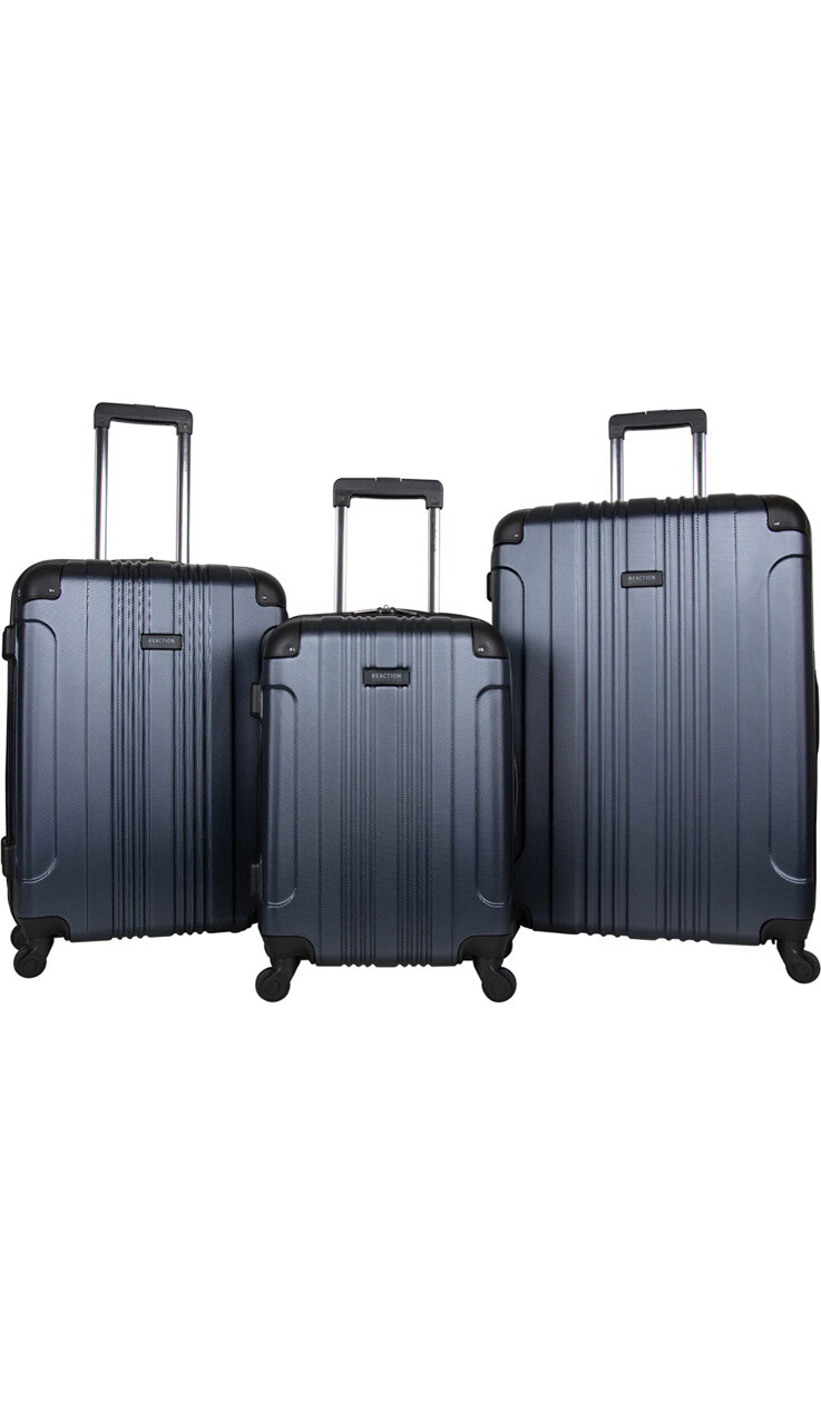 kenneth Cole Reaction Out of Bounds Lightweight 4-Wheel Spinner 3PC Set, Navy