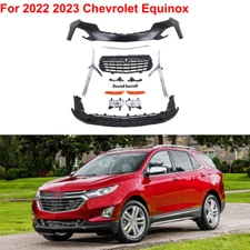 For 2022-2023 Equinox Front Bumper Cover Kit with Fog light Trim W/o sensor hole