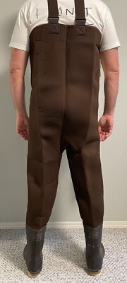 パンツ engineered garments waders tweed brown S Cabela's Brown Neoprene Chest Waders Size 13 S With Thinsulate