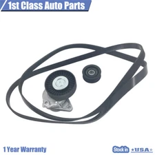 Drive Belt Serpentine Belt Tensioner Idler Pulley Kit For Chrysler Mercedes Benz