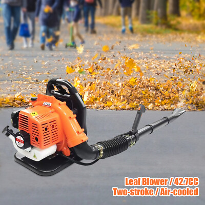 42.7CC Commercial Backpack Gas Leaf Blower Grass Lawn Blower 2 Stroke 7000r/min