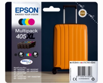 Original Epson 405XL, Koffer Multipack Tintenpatronen