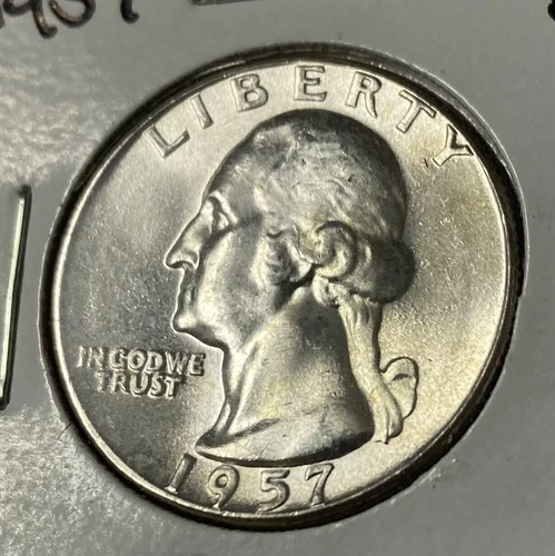 1957 Washington Quarter Gem BU  - 90% Silver