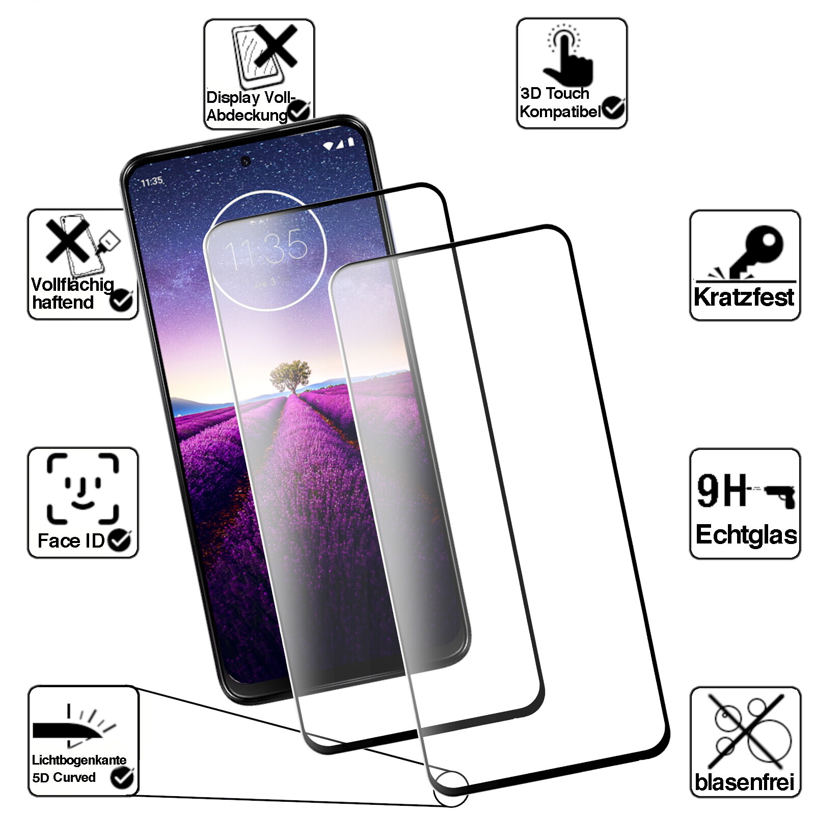 BROTECT Panzerfolie Für Motorola Moto G100 – 9H Härte, Anti-Fingerprint, Made In Germany