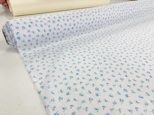 Floral Polycotton Fabric Lightweight Dressmaking Material Flowers Ditsy Summer - Picture 75 of 117