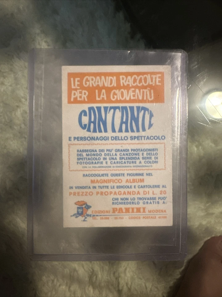 1968 Panini Cantanti sticker #227 The Cream Rock Sticker Card New Rare! Foto 2 de 2