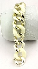 Two-tone Link Chain Bracelet - BR-MB6605GN