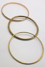 Gold Plated Bangle Bracelet Set Of 3