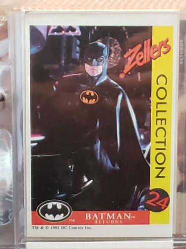 1992 Canadian Zellers Batman Returns Complete 24 Card Set Mint In Page Sleeves  - Picture 1 of 10