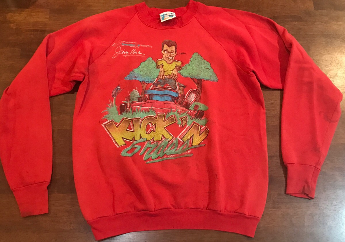 Tropix Zone Mens Graphic Sweatshirt Red Vintage Sweatshirt Jerry