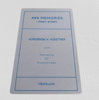 YEONJUN TXT Memories First Story Photobook Poster 4 disc Official