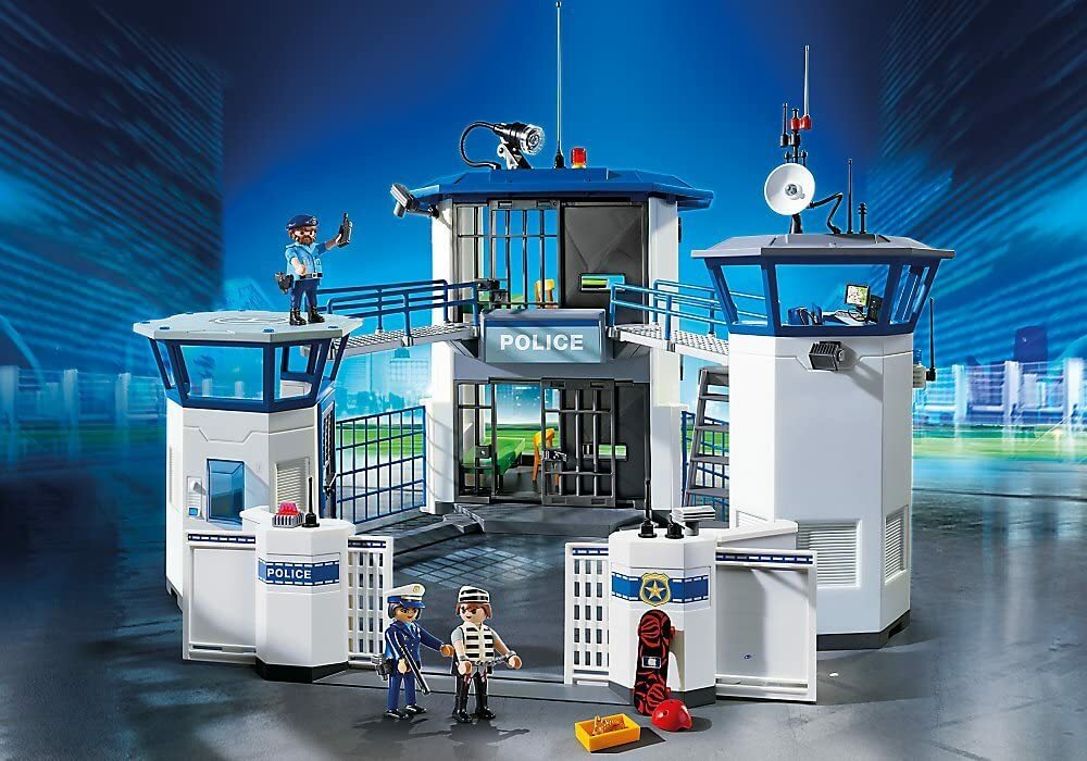 PLAYMOBIL City Action Comisaría de Policía con Prisión 3 figuras 2 celdas...