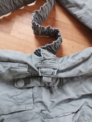 Herbst/Winterjacke Damen Khaki Baumwolle Tailliert Mit Gürtel Military Gr L - Bild 5 von 5