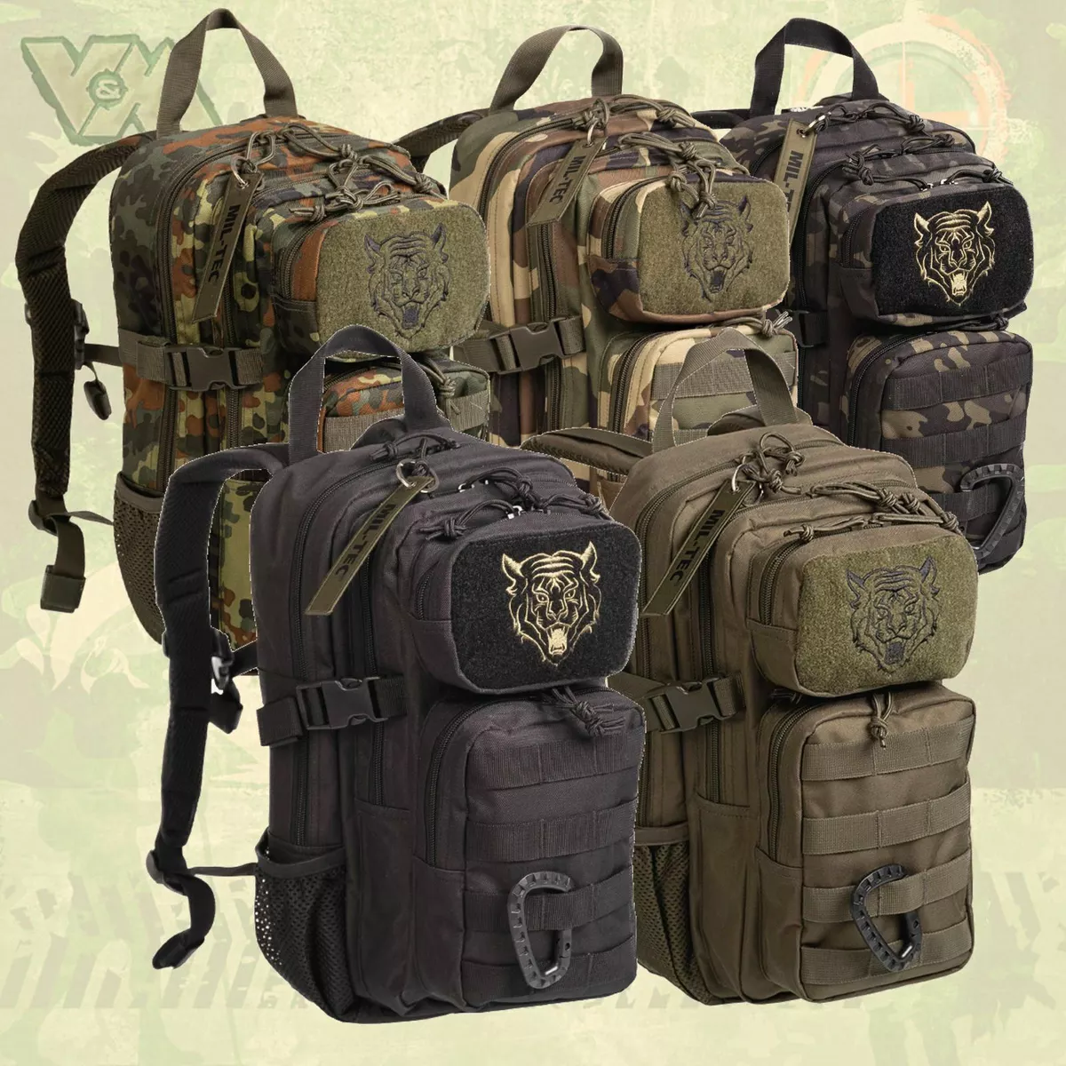 KIDS US ASSAULT PACK RUCKSACK ARMEE f KINDER OUTDOOR TASCHE BW