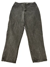 VTG Gitano Size 18 Tall Womens 100% Cotton Mom Jeans Black/Gray! MEASURMENTS!