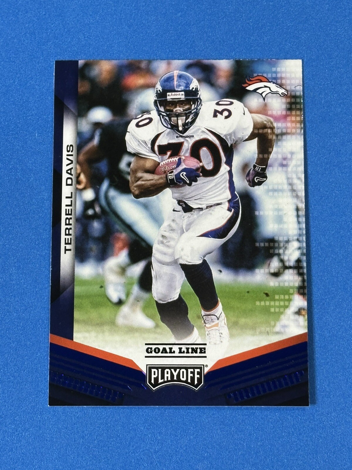 2019 Panini Playoff Terrell Davis Blue Foil #78 Denver Broncos