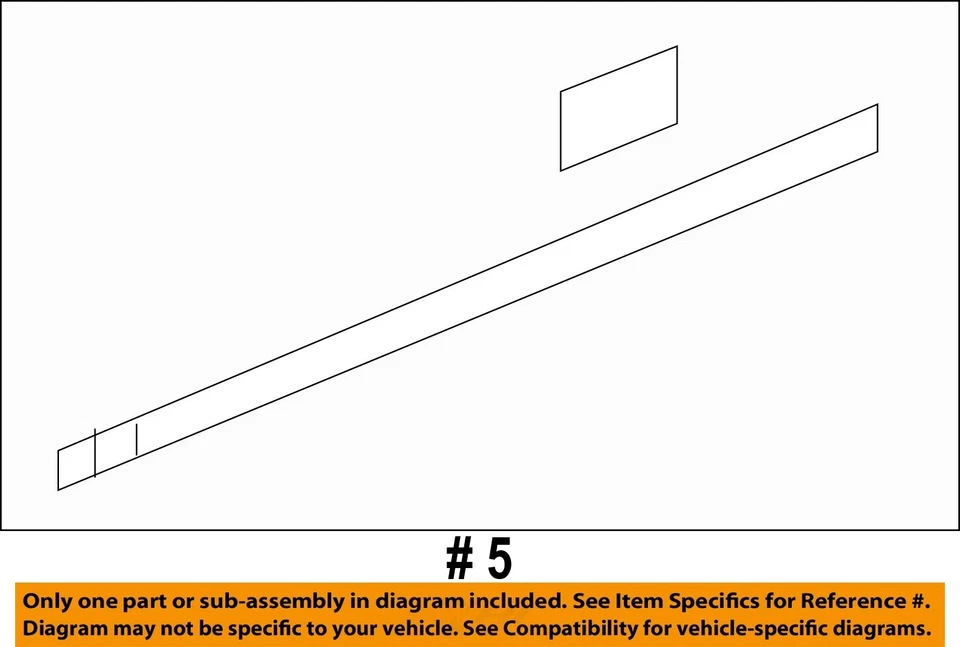GM OEM 13-16 Acadia porta frontal exterior acabamento moldura lateral 19259496 - Imagem 2 de 2