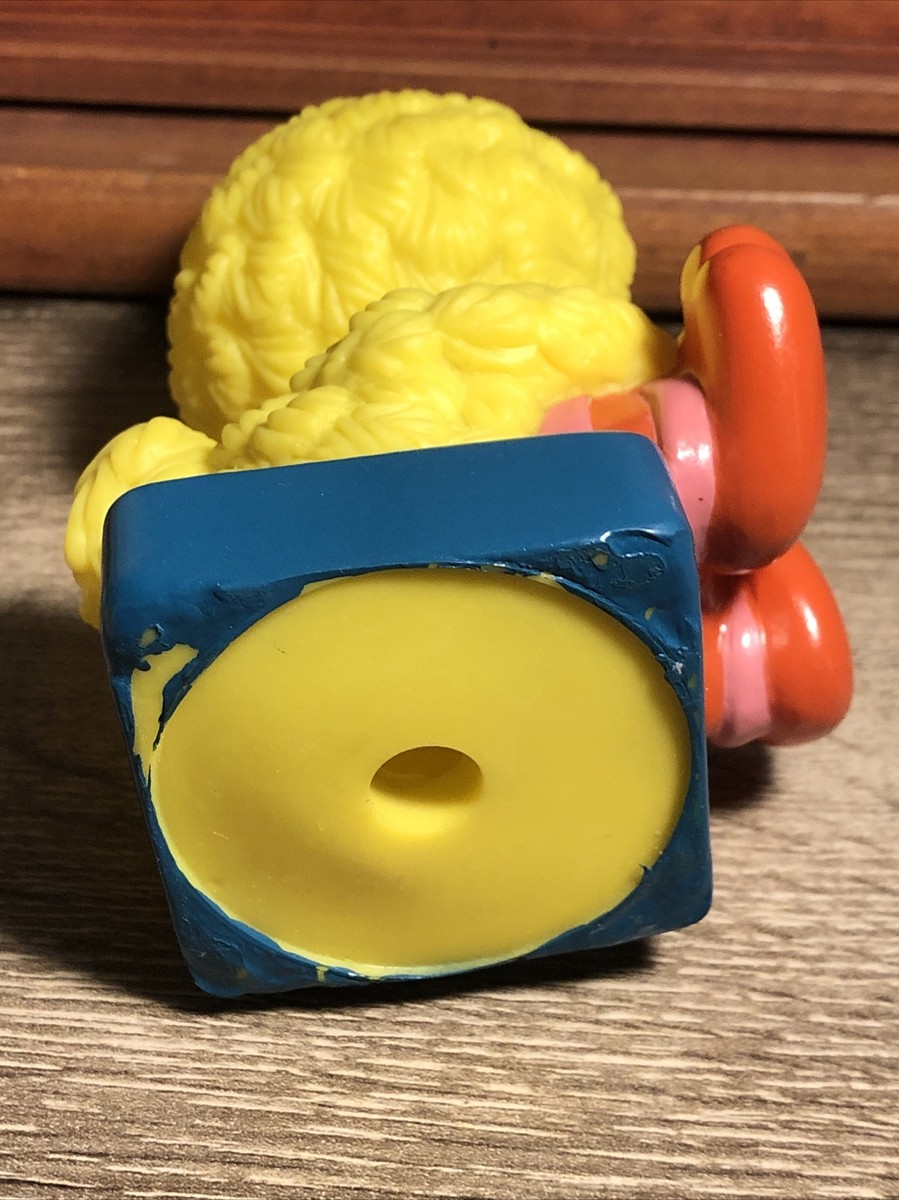 Vintage 90's Tyco Sesame Street Wind Up Train Big Bird Conductor