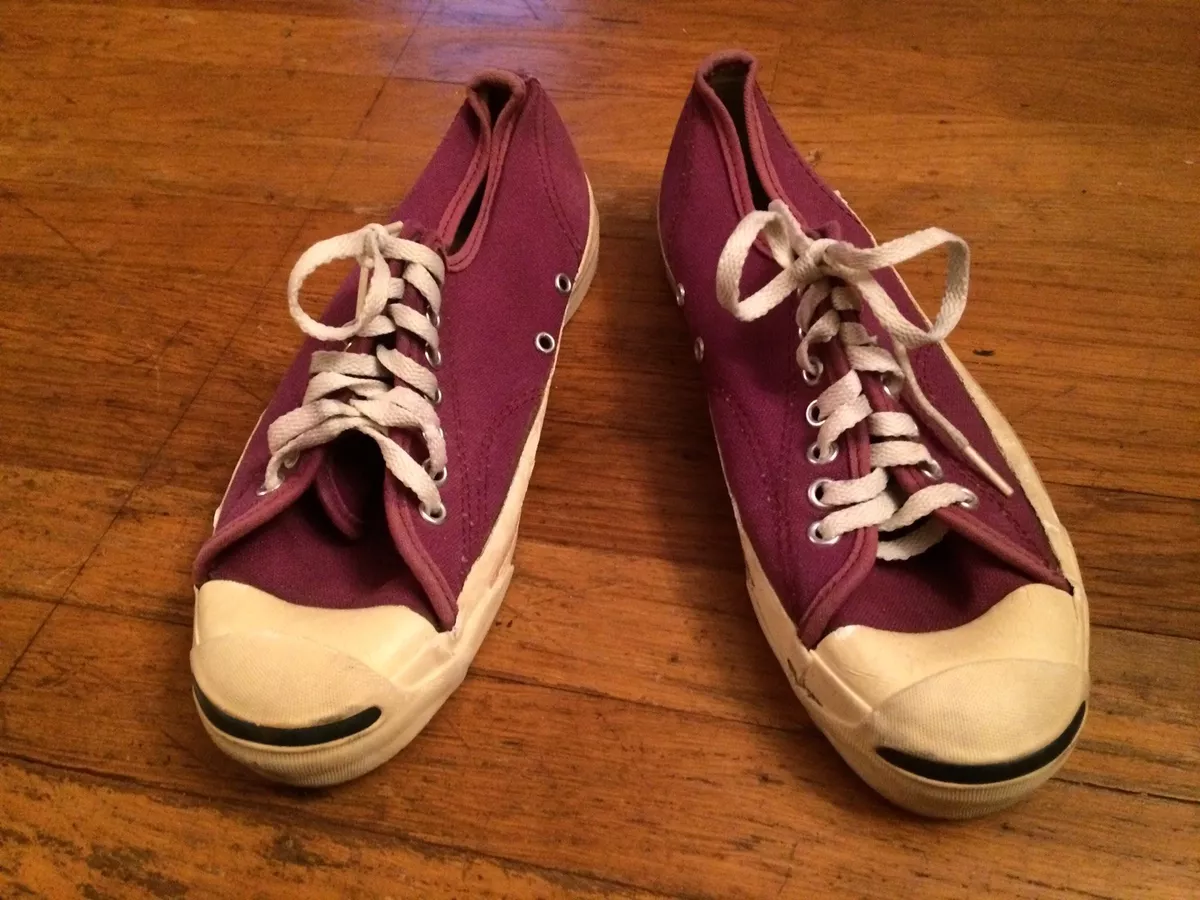 Rare Vtg CONVERSE Jack Purcell Low Top Sneaker Shoes Mens Sz 7 USA