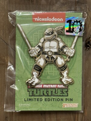TMNT Leonardo Leo Limited Edition Enamel Pin Numbered /750 Zen Monkey Studios'